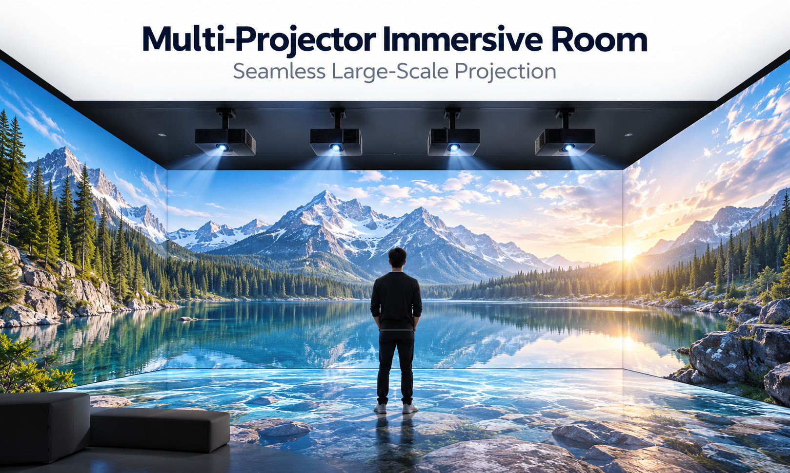 Latest company case about Multi Projector Blending Solution for Immersive Rooms