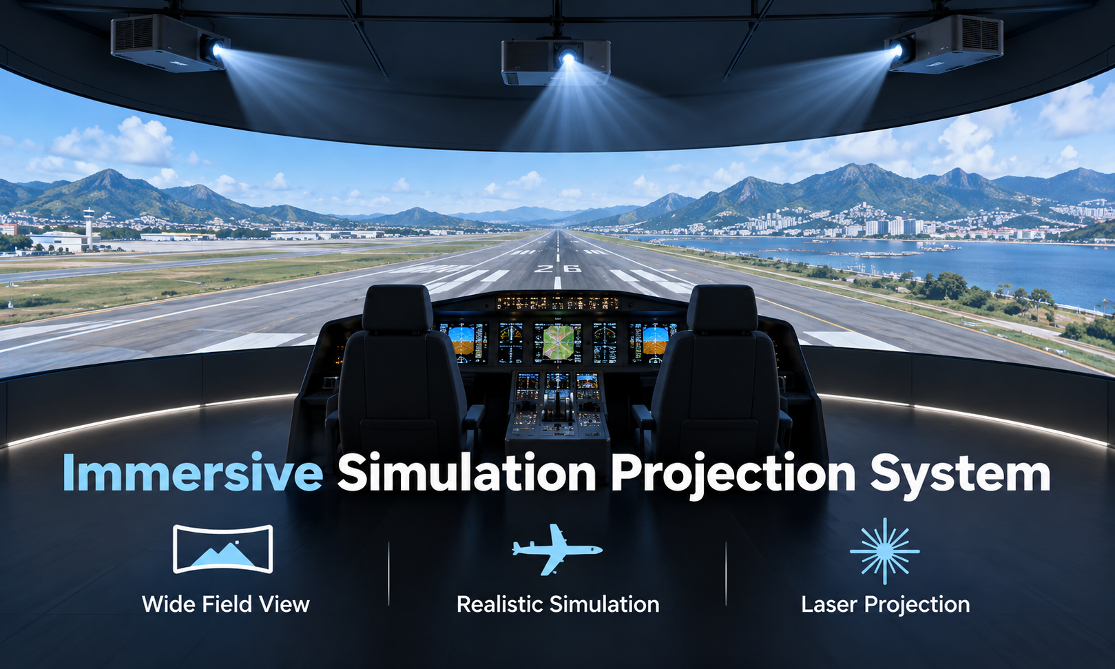 Latest company case about Laser Projection Solutions for Simulation and Training Environments