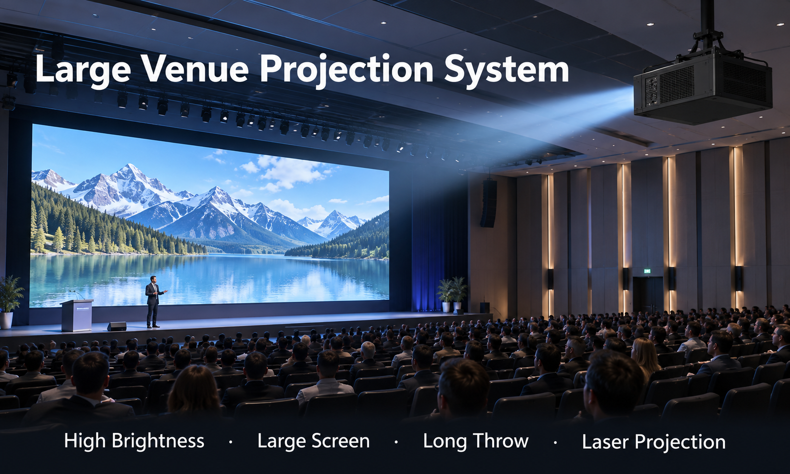 Latest company case about Large Venue Projection System Design for Conference Halls and Auditoriums