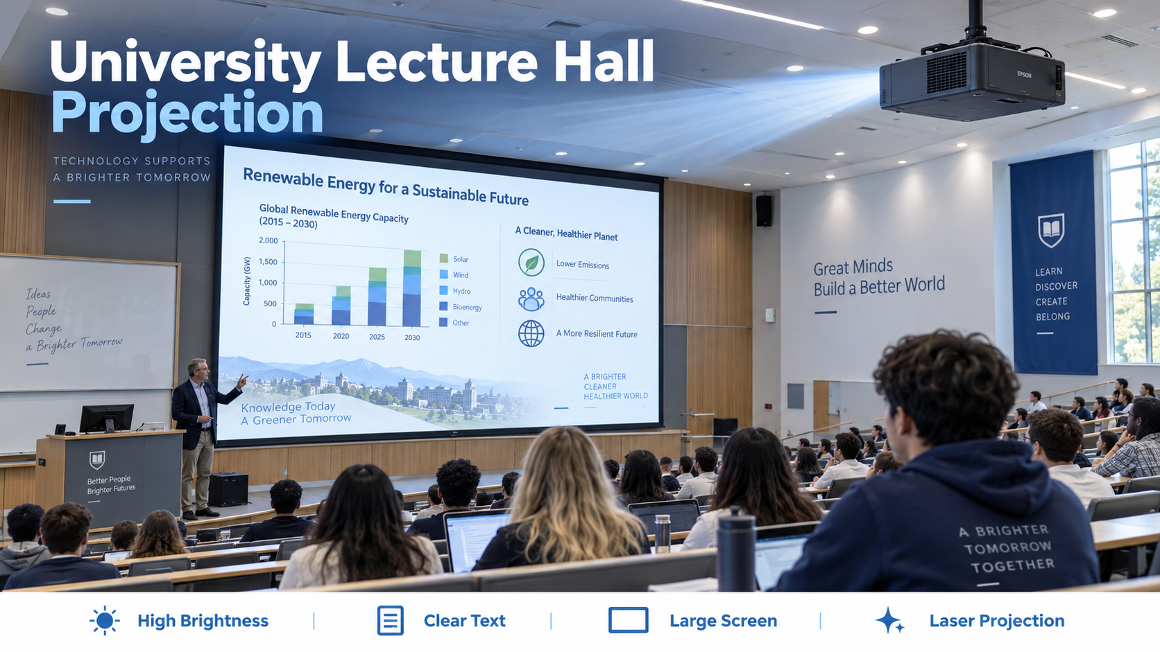 Latest company case about Laser Projection System Design for Universities and Lecture Halls